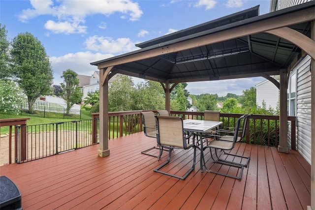 53 Peters Rd, Hempfield Twp, PA 15601 - deck with a gazebo and outdoor dining space