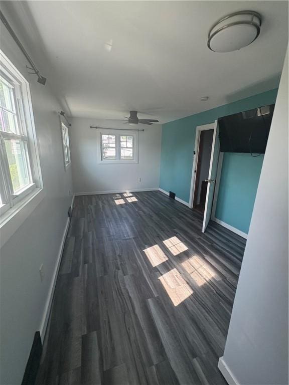 13 Kepple St, Penn Twp, PA 15644 - spare room with a ceiling fan and dark wood-type flooring