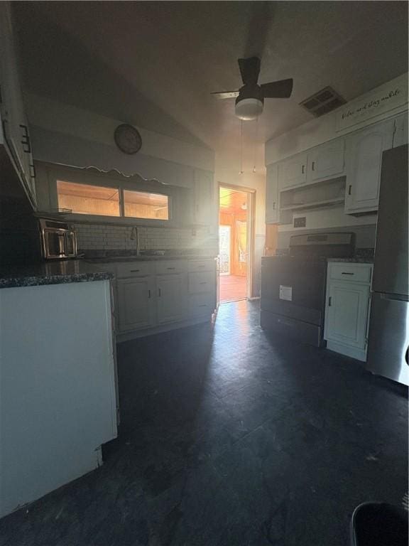 13 Kepple St, Penn Twp, PA 15644 - unfurnished living room featuring ceiling fan and a sink