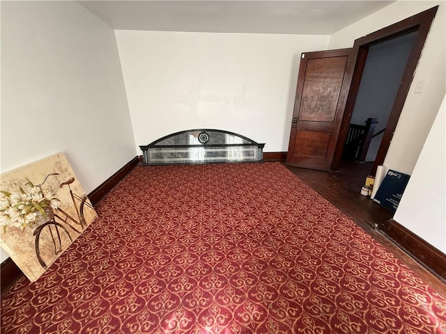 149 N 3rd St, Duquesne, PA 15110 - hall with baseboards and dark wood-type flooring