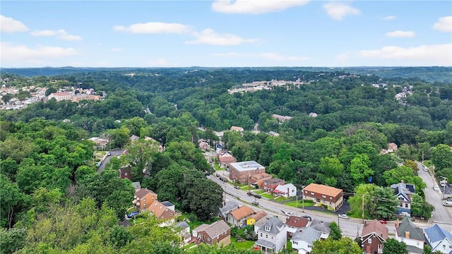 411 Center Ave, West View, PA 15229 - aerial view of residential area featuring a heavily wooded area