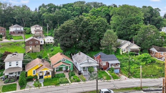 411 Center Ave, West View, PA 15229 - aerial perspective of suburban area