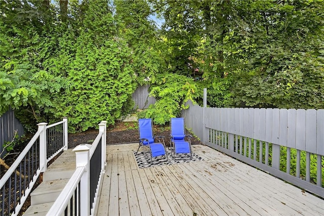 411 Center Ave, West View, PA 15229 - wooden terrace featuring a fenced backyard
