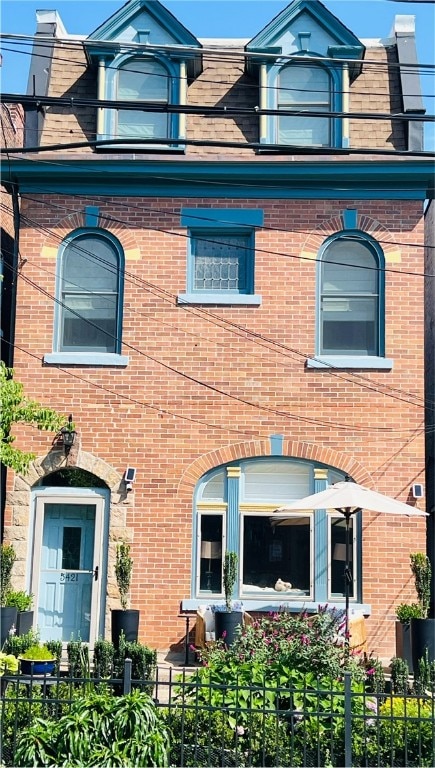5421 Kentucky, Shadyside, PA 15232 - view of front of home featuring brick siding and mansard roof