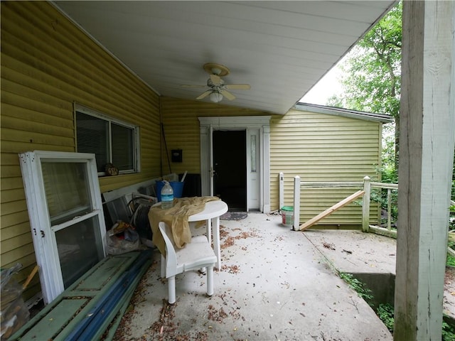 234 Simon Aly, Duquesne, PA 15110 - view of patio / terrace with a ceiling fan