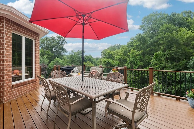 308 Heather Hill Dr, Pine Twp, PA 15044 - deck featuring outdoor dining area