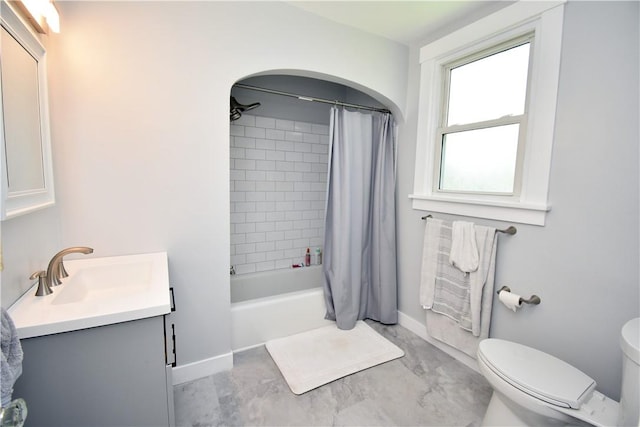 1804 Ridge Ave, Coraopolis, PA 15108 - full bathroom with vanity and shower / bath combo with shower curtain