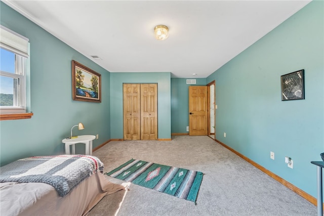 219 Tea Rose Ln, Harrison Twp, PA 15065 - bedroom featuring a closet and carpet