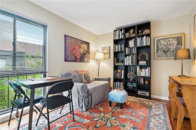 38 Foster Sq, Central North Side, PA 15212 - office area with healthy amount of natural light and wood finished floors