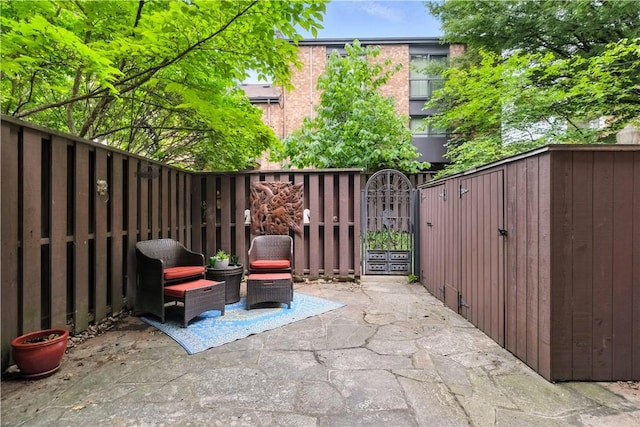 38 Foster Sq, Central North Side, PA 15212 - view of patio with a gate