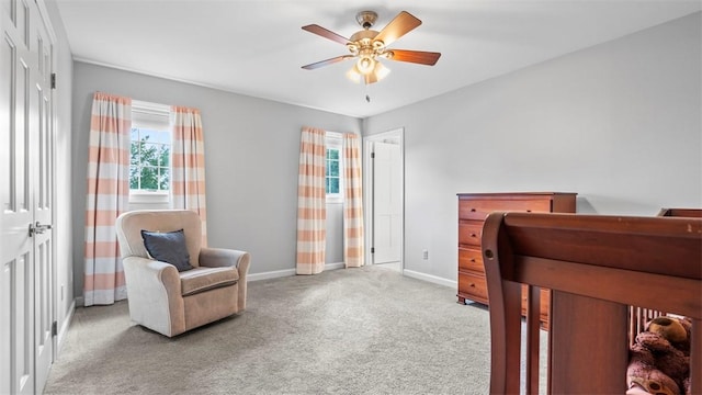 108 Trenton Cir, Peters Twp, PA 15317 - carpeted bedroom with baseboards and a ceiling fan