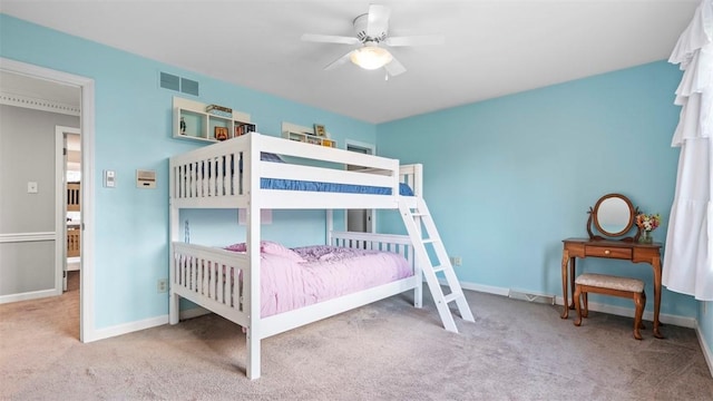 108 Trenton Cir, Peters Twp, PA 15317 - carpeted bedroom with baseboards and a ceiling fan