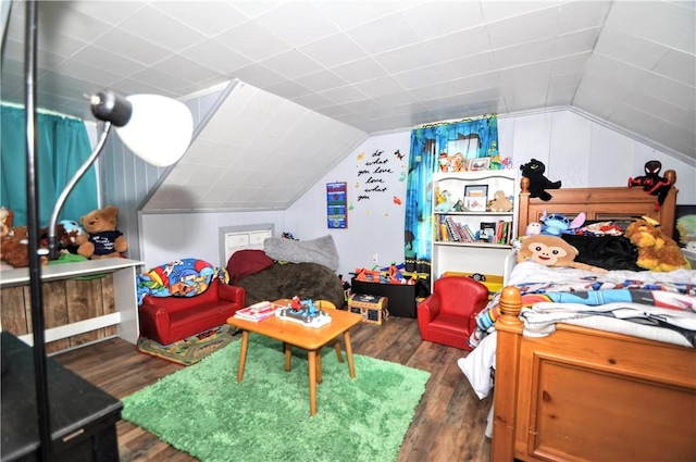 8263 Mentor Rd, Forward Twp, PA 15037 - rec room with wood finished floors and vaulted ceiling