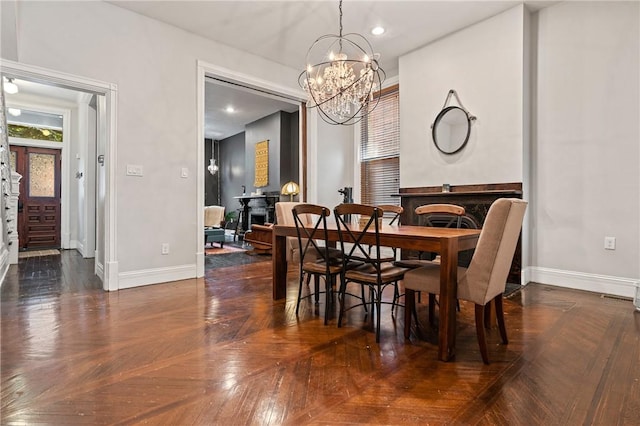 423 Lockhart St, East Allegheny, PA 15212 - dining area featuring a chandelier and recessed lighting