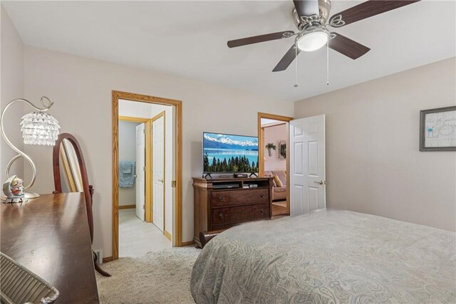 163 Nesbitt Rd, Neshannock Twp, PA 16105 - bedroom featuring carpet and a ceiling fan