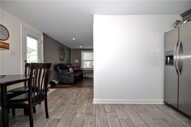 111 Wood St, Rostraver, PA 15089 - dining room featuring light wood-type flooring and recessed lighting