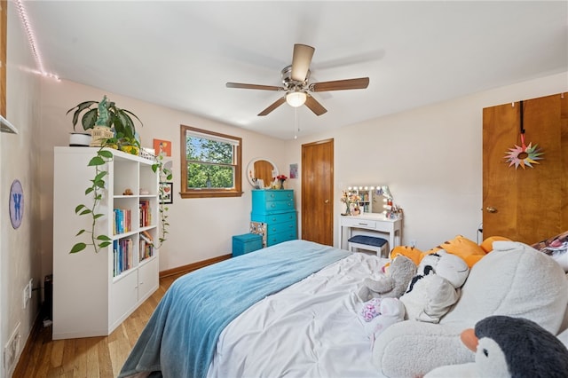 404 Atlantic Ave, Forest Hills Boro, PA 15221 - bedroom with wood finished floors and a ceiling fan