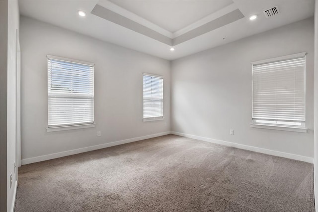 1008 Adair Ave, Middlesex Twp, PA 16059 - carpeted empty room featuring a raised ceiling and recessed lighting