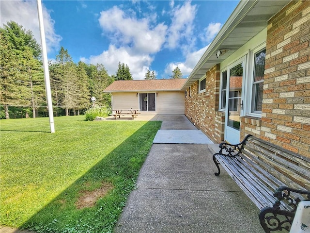 1031 Gameland Rd, Donegal, PA 16025 - view of grassy yard with a patio area