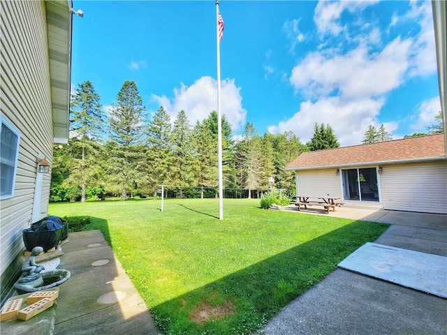 1031 Gameland Rd, Donegal, PA 16025 - view of green lawn featuring a patio area