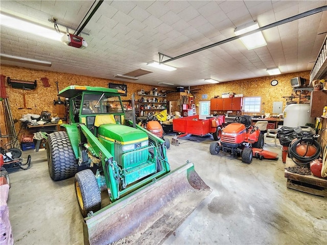 1031 Gameland Rd, Donegal, PA 16025 - garage featuring a garage door opener and a workshop area