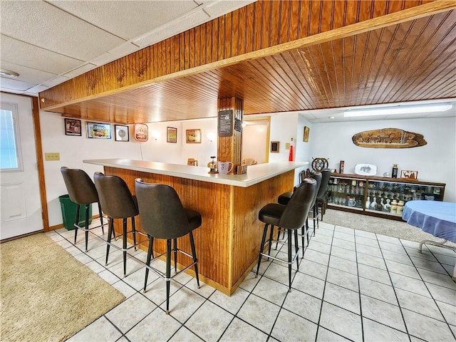 1031 Gameland Rd, Donegal, PA 16025 - indoor bar featuring light tile patterned floors and light carpet