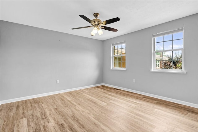 613 Newton Sq, Moon/Crescent Twp, PA 15108 - unfurnished room with light wood-type flooring and ceiling fan