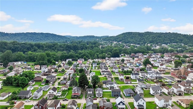 222 S 8th St, West Newton, PA 15089 - aerial view of residential area featuring a mountainous background and a heavily wooded area