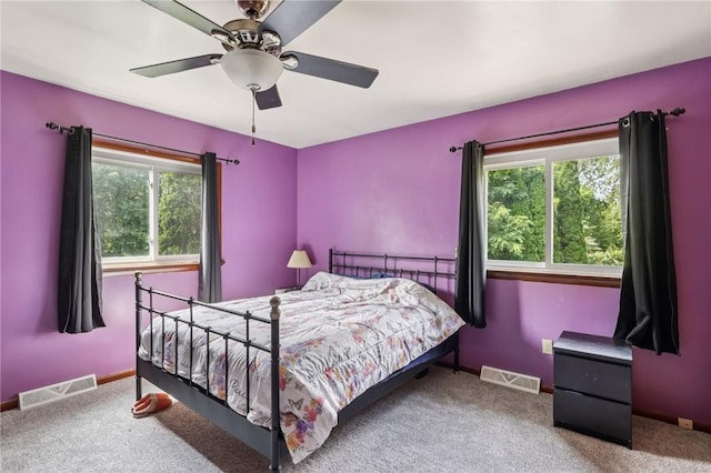 168 Debernardo Ln, Mahoning Twp, PA 16132 - carpeted bedroom featuring multiple windows and ceiling fan