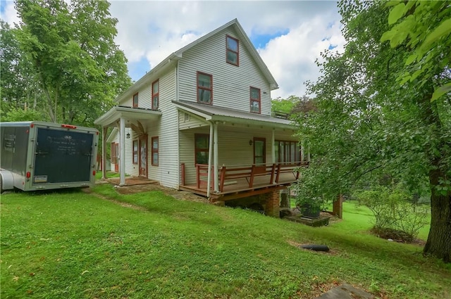 405 Cornetti Rd, Clearfield Twp, PA 16034 - rear view of property featuring a lawn