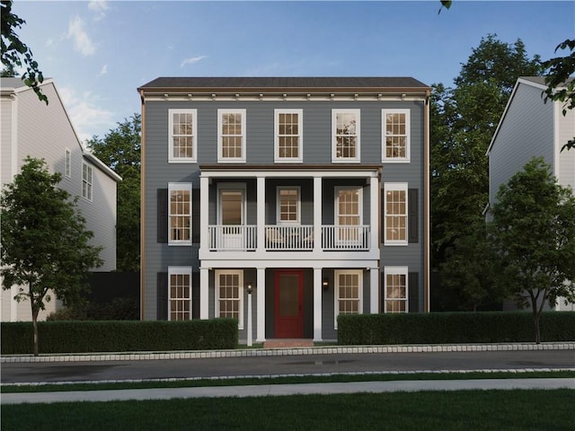 3500 Unionville Rd Bromley, Bromley, Cranberry Twp, PA 16066 - view of front facade featuring covered porch and a balcony