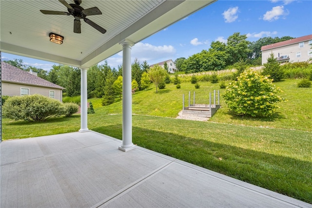 416 Willow Ct, Allegheny Twp, PA 15613 - view of patio / terrace with ceiling fan