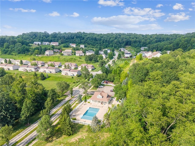 416 Willow Ct, Allegheny Twp, PA 15613 - aerial perspective of suburban area with a pool area