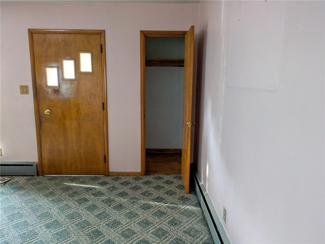 308 E Highland Ave, Ebensburg, PA 15931 - foyer entrance with a baseboard radiator and carpet