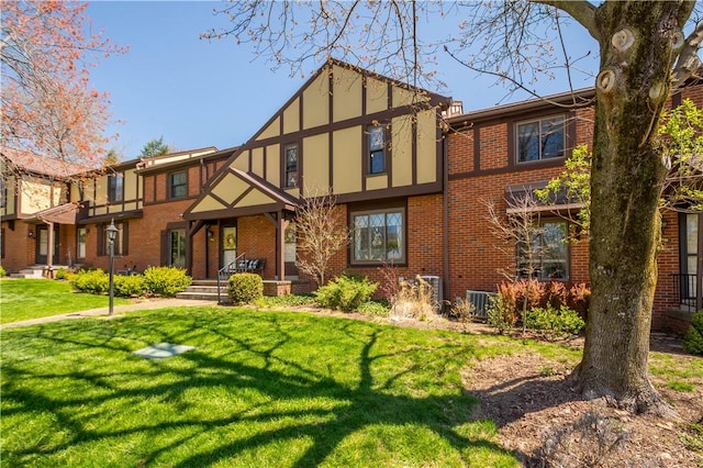 507 Sewickley Heights Dr, Aleppo, PA 15143 - tudor home featuring brick siding and a front lawn