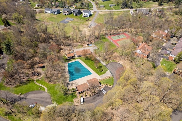 507 Sewickley Heights Dr, Aleppo, PA 15143 - aerial overview of property's location featuring a pool area