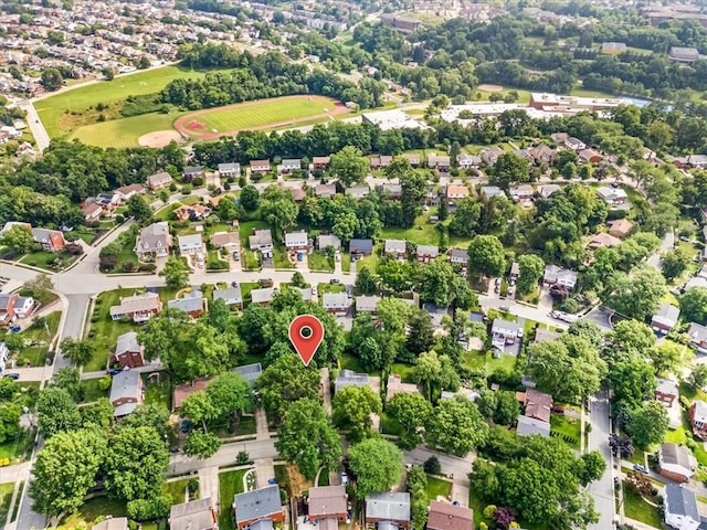 119 Abington Dr, Mt Lebanon, PA 15216 - aerial overview of property's location featuring nearby suburban area
