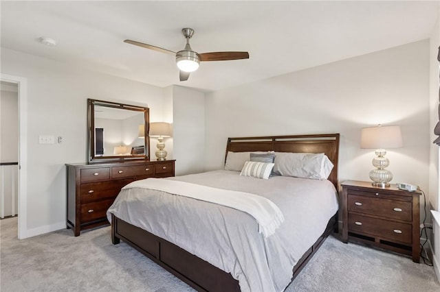 306 Helenium Dr, Adams Twp, PA 16046 - bedroom featuring light carpet and a ceiling fan