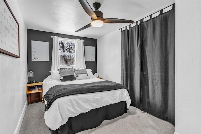 203 Stoney Hollow Rd, Winfield Twp, PA 16023 - carpeted bedroom with baseboards and a ceiling fan