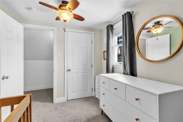 203 Stoney Hollow Rd, Winfield Twp, PA 16023 - bedroom featuring light carpet and a ceiling fan