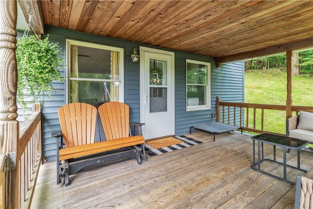 203 Stoney Hollow Rd, Winfield Twp, PA 16023 - view of wooden deck