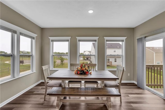 115 Cottonwood Dr, Brighton Twp, PA 15009 - dining area with healthy amount of natural light and wood finished floors