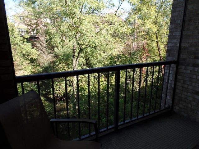 2160 Greentree Rd Unit 701W, Pittsburgh, PA 15220 - balcony featuring a forest view