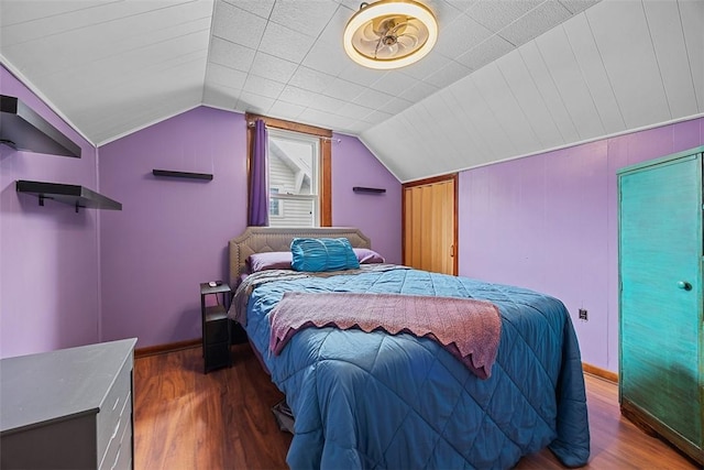 107 Ambridge Ave, Leet Twp, PA 15003 - bedroom with wood finished floors and lofted ceiling