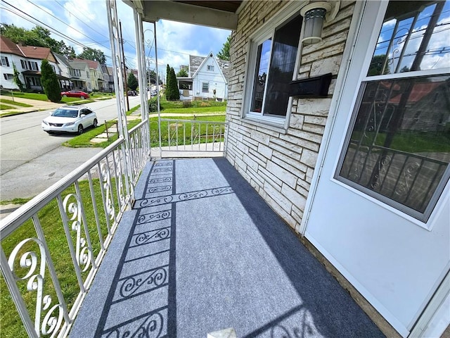 596 Beech St, City Of Washington, PA 15301 - covered porch featuring a residential view