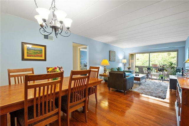 2034 Swallow Hill Rd Unit 419, Pittsburgh, PA 15220 - dining room with a chandelier and wood finished floors