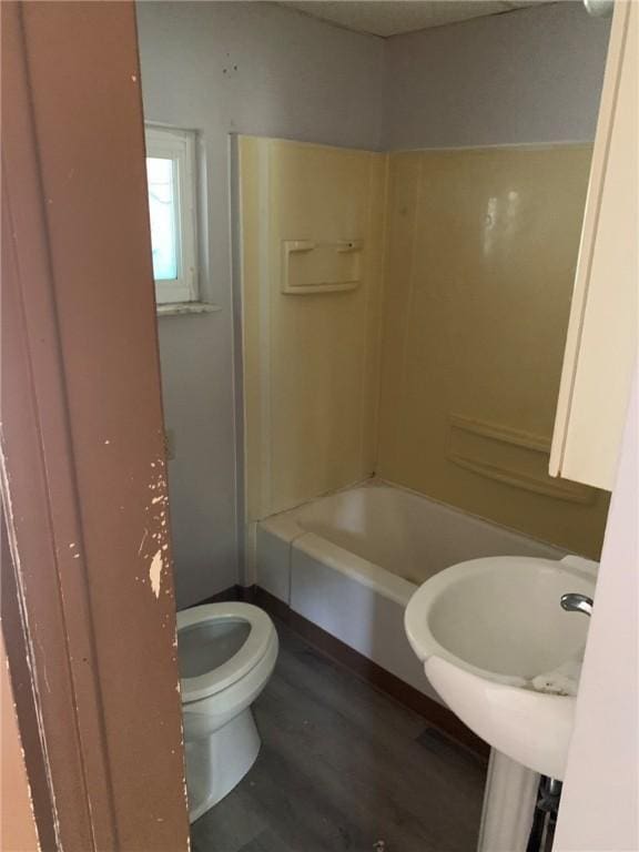 1309 Denise St, Overbrook, PA 15210 - full bath featuring toilet and wood finished floors