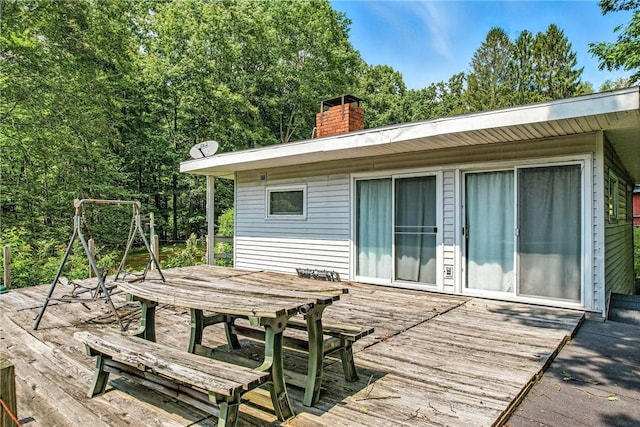 3067 N 3rd St, Jamestown, PA 16134 - deck featuring outdoor dining area