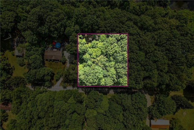3067 N 3rd St, Jamestown, PA 16134 - aerial view of property's location with a heavily wooded area and property boundaries highlighted