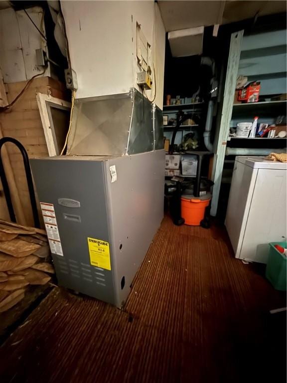 3067 N 3rd St, Jamestown, PA 16134 - utility room with heating unit